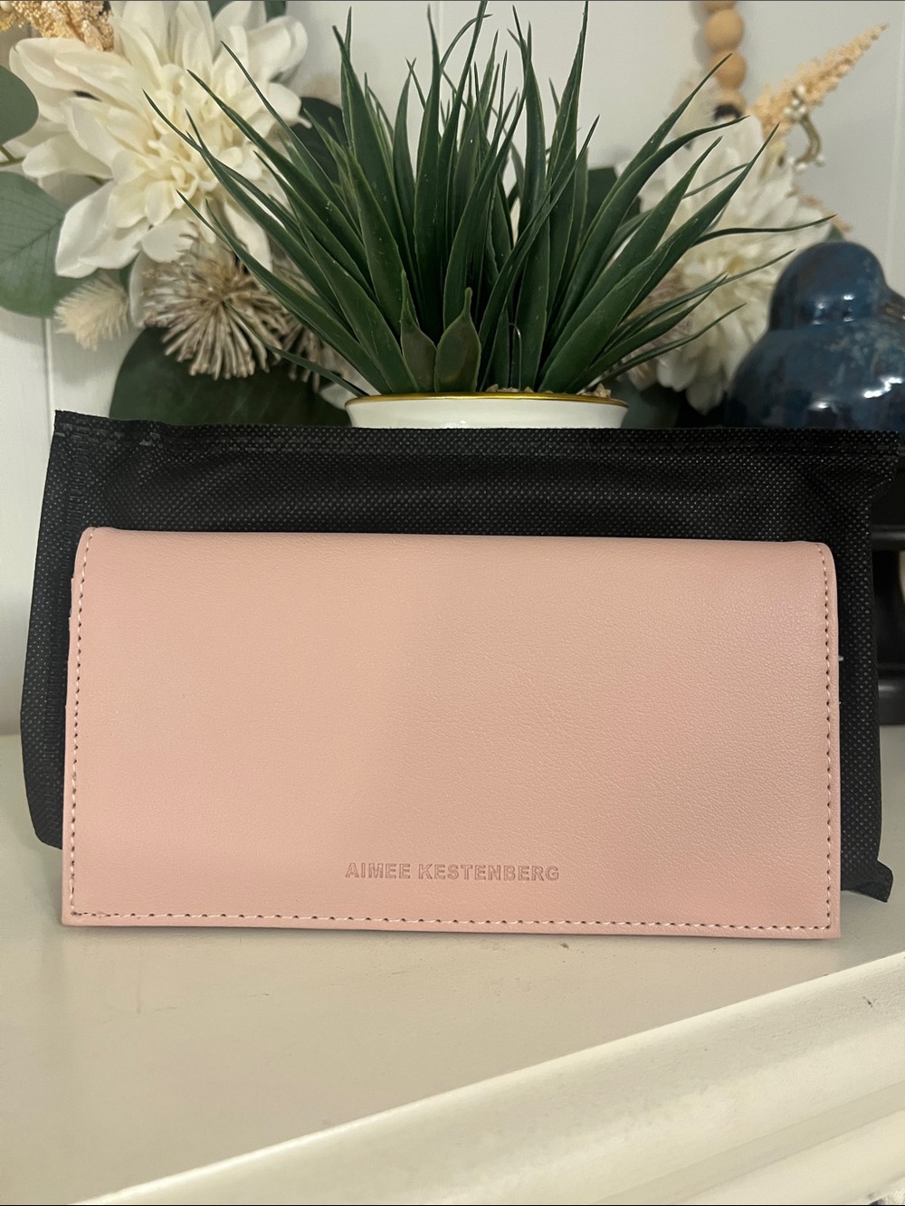Aimee Kestenberg Light Pink Poly Continental Wallet